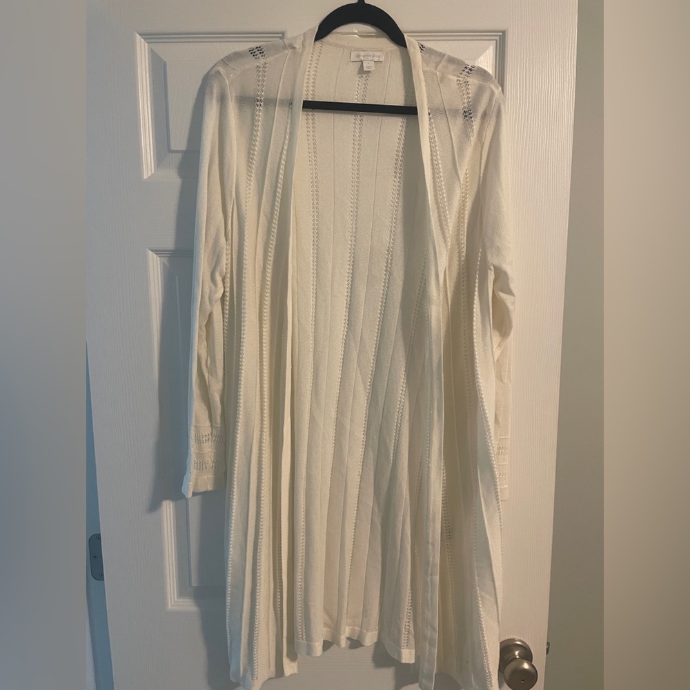 Charter Club Cream Cardigan